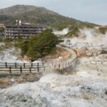 Unzen onsen hot spring